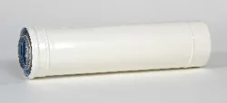Concentrische rookgasbuis, Ubbink Rolux, aluminium/aluminium, 60/100mm, L=250mm, wit